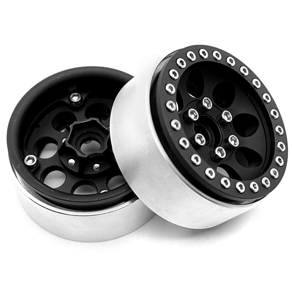 Amazon | WEFEINO 1.9インチ ビードロックホイールリム 1/10 Axial